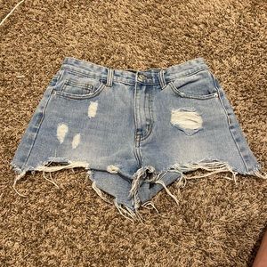 Distressed Jean Shorts